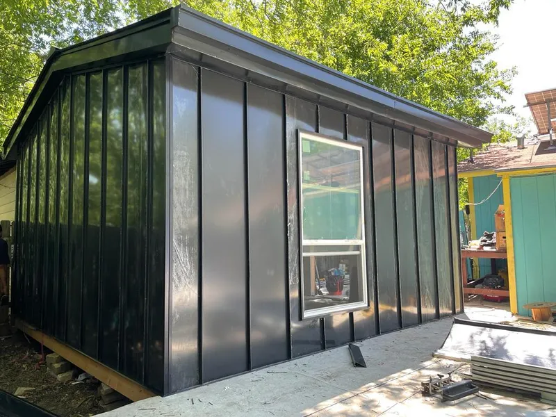 Black standing seam metal wall panels for Roof Inspection in Frederickson